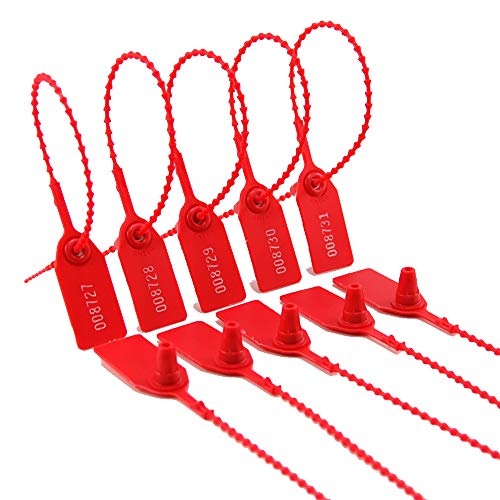 Leadseals(R) 100 Plastic Tamper Seals, Zip Ties For Fire Extinguishers