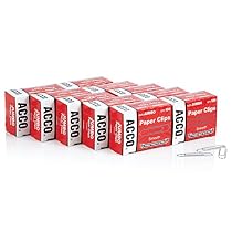ACCO Paper Clips, Economy, Smooth, Jumbo, 100/Box, 10 Boxes (72580)