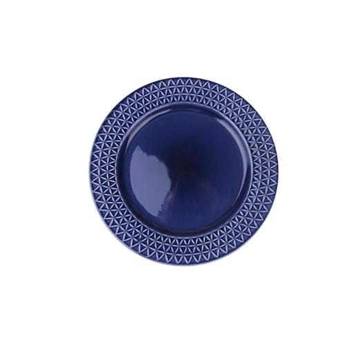 Vajilla Disco De Superficie Lisa De Cerámica Grabada En Relieve ...