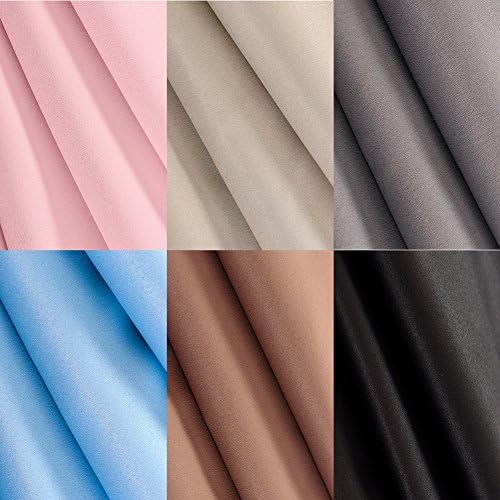 YOJA Room Darkening Thermal Insulated Blackout Window Curtains for Bedroom(2 Panels,40"Wx63"L,Light Coffee)