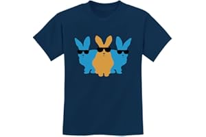 Tstars Hip-Hop Trio Bunnies Cute Easter Bunny T-Shirt for Toddlers & Youth Boys & Girls