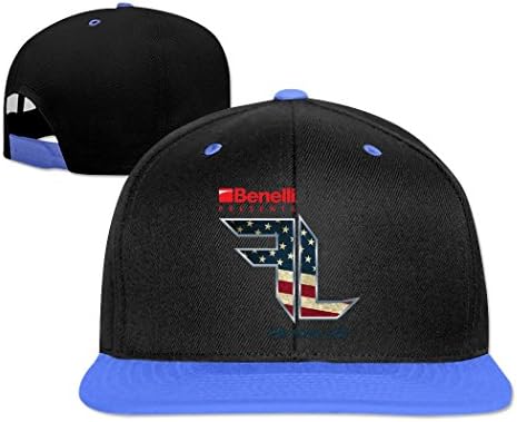 LEU Unisex Benelli Logo Hit Hip Hop Caps Adjustable Sun Hat Royal blue