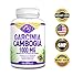 100% Pure Garcinia Cambogia Extract for Weight Loss 1000 mg 120 ct Ultra Premium Natural HCA Exceptional Fat Burner Carb Blocker Appetite Suppressant Metabolism Booster Chromium Calcium Vitamin C 95