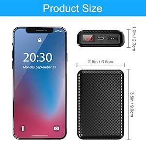 Mini Power Bank 10000 mah, Caricabatterie Portatile Batteria Esterna Cellulare con Porta di Uscita di 2.1A, Display a… - immagine 7