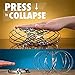 Flow Rings Kinetic Sculpture Spring Toy, XYIYI Multi Sensory Interactive 3D Shaped Magic Ring for Adults and Kids (Silver)