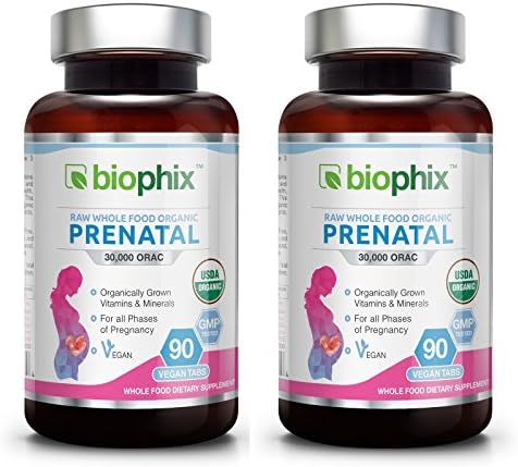 Biophix Prenatal USDA Organic 90 Tabs 2 Pack