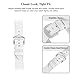 SWEES Genuine Leather Band Compatible iWatch Apple Watch 38mm Series 3, Series 2, Series 1, Sports & Edition for Women, Small Replacement Designer Design Dressy Accessories