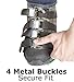 Lawn Aerator Sandals, LawnPro Aeration Shoes With 4 Straps, Metal Buckles, Steel Spikes, Heavy Duty Durable Wear, Essential Accessory To Easily Aerate, Effective Solution To Aerating Your Lawn Or Yard