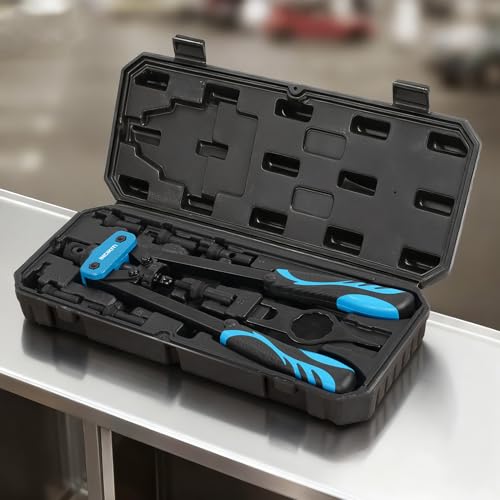 INCIKITI Rivnut Tool Kit Rivet-Nut Gun 14" Rivet Nut Tool with 150pcs Rivnut, Professional Riv Nut Gun Set and M3 M4 M5 M6 M8 M10 6 Metric Mandrels, Rivnut Tool with Rugged Carry Case
