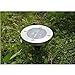 Exlight Solar Powered Ground Light Outdoor Ground Light Garden Landscape Lighting, Pathway, Stairway Comes With 2 LEDs IN One Ground Light 1 Strong Durable Good Brightness Black Base Pack of 4