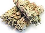 White Sage Smudge Sticks - Organic - Large 9 Inch - 4 Pack - by EarthWise Aromatics
