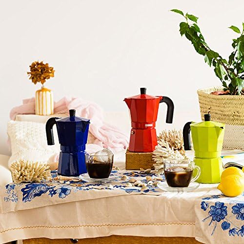 Braisogona M391703 Monix Lima Aluminium 3 Cups Coffee Maker, Lemon, 30 x 30 x 30 cm - Image 3