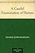 A Candid Examination of Theism by 