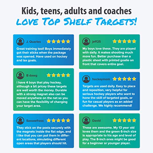 Top Shelf Targets Sniper 8inch Shooting Targets (4 Pack Set