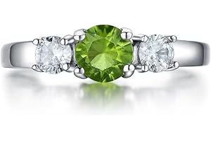 AILAAILA Classic Birthstone Rings for Girls Women Size 1-10 Cubic Zirconia Stainless Steel Birthday Mother's Ring Daughter Gifts Dainty Ring Jewelry