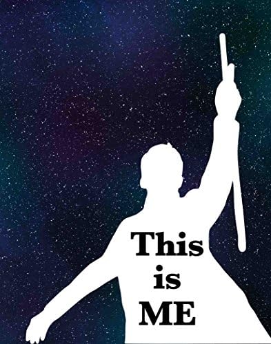 Simply Remarkable The Greatest Showman Inspired Artistic Poster Prints Gifts (8x10, Blue Star This is Me)