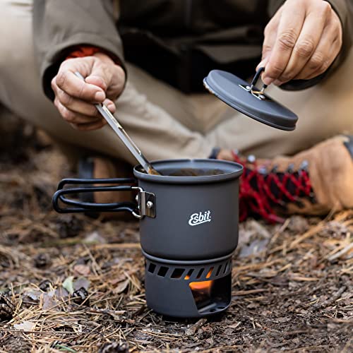 Esbit CS585HA 3Piece Lightweight Camping Cook Set for Use with Solid