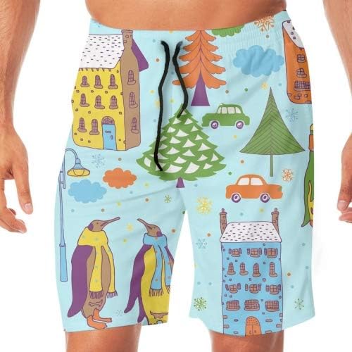 Amazon メンズファッション 夏 服 5 分 丈 ハーフパンツ 冬ペンギン 短パン 部屋着 M Xxl 大きいサイズ ショートパンツ 通販