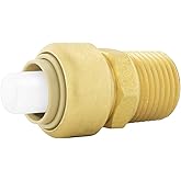 Jones Stephens C77419LF 1" x 1" MPT PlumBite Push On Adapter, Bag of 1