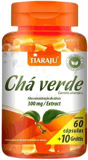 Chá-verde Tiaraju, com 70 cápsulas