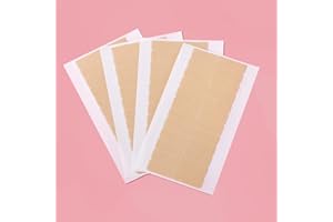 WENNALIFE Hair Extension Tape, Double Sided Replacement Tape Tabs for Tape-insNo Residue Transparent Replacement, 48pcs 1.6x0.3 Inch/Piece