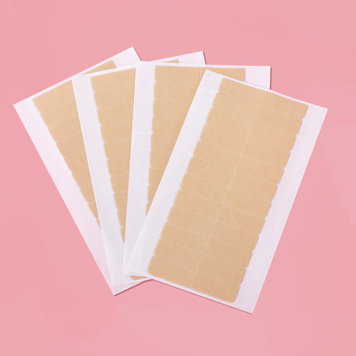 WENNALIFE Hair Extension Replacement Tape Tabs - Double Sided, No Residue, Transparent, 48pcs 1.6x0.3 Inch/Piece