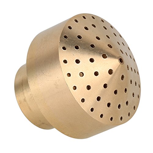 BQLZR 3/4 Inch Golden Tone Brass Fireworks Fountain Nozzle Spray