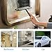 O-KIS Window & Shower Squeegee Ideal for Window/Shower Door Glass/Car Windshield/Bathroom Mirrors with Non-Slip Handle and Suction Cup Hooks Holder, Set of 2