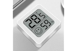 LCD Digital Thermometer Hygrometer – Indoor Temperature and Humidity Monitor with Electronic Sensor for Home Weather Station