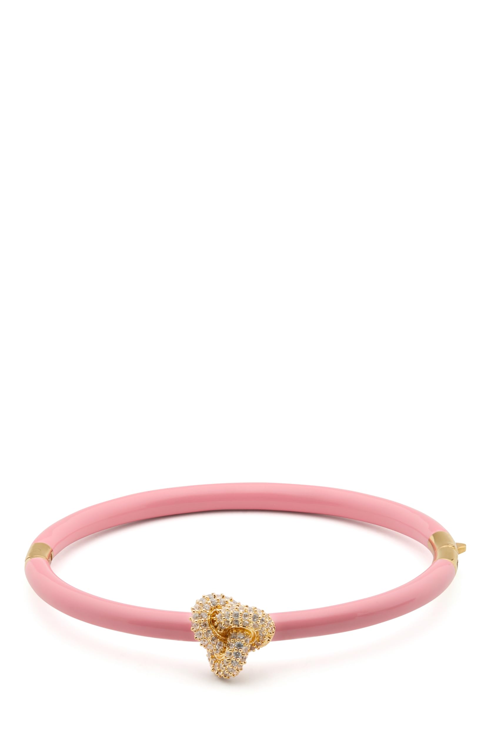 kate spade new york Double Knot Pave Hinged Bangle