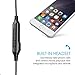 MEE audio BTC1 Bluetooth wireless adapter cable for M6 PRO in-ear monitors with Qualcomm aptX technology, microphone, and remote (Black)