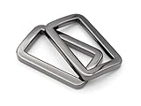 CRAFTMEMORE Metal Flat Rectangle Rings Buckle for