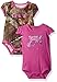 Carhartt Baby Girls' 2pack Short Sleeve Bodysuit, Pink, 12M