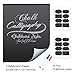 Vinyl Chalkboard Wall Decal 17.2 Inches by 9.84 Feet 3 Chalk Markers and 16 Chalkboard Labels for Jar Included - Lunaoo Chalk Board Covering to Inspire Creative Play