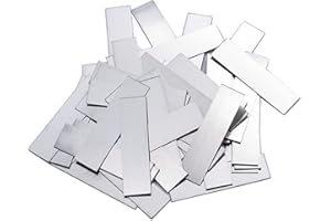 NIONSUPPLY 100pcs 99.6% Pure Nickel Strips Nickel Tapes Nickel Sheet Soldering Tabs for DIY 18650 21700 Lithium Battery Pack Li-Po Battery Connector Tab Battery Cell Spot Welding Welder (0.15X8X25MM)