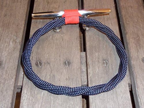 Knotted Rope Ring Towel Rack Holder on Stainless Steel Cleat Nautical or Beach Style