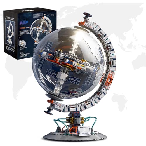 Blocos de Montar Construção STEM Educativo Brinquedo Modelo Globo Espaço 770 Peças