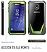 Galaxy J3 2018 Rugged Case, Poetic Guardian Heavy Duty Case with [Built-in-Screen Protector] for Samsung Galaxy J3 2018/J3 Star/J3 Orbit/J3 V 3rd Gen/J3 Achieve/Express Prime 3/Amp Prime 3 - Green