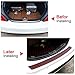 Audew Universal Car Rubber Rear Guard Bumper Protector Trim Cover, Car Sticker Protector Kit for Most Truck SUV Car 35.5