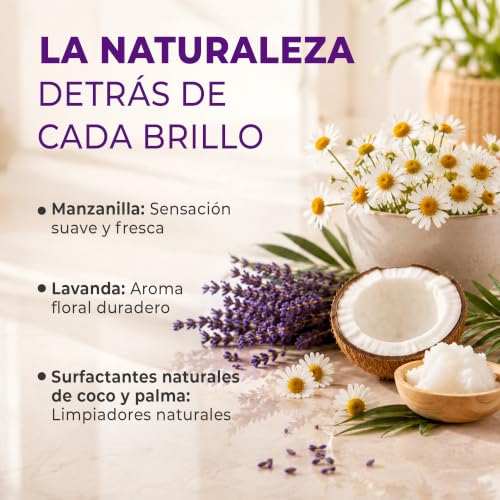 KUXTAL Limpiador Líquido para Pisos Paquete de 2, Ideal para Trapear Cualquier Superficies, Seguro para toda la familia y espacios con mascotas, Aroma Floral, Certificación Biodegradable OECD 301-A