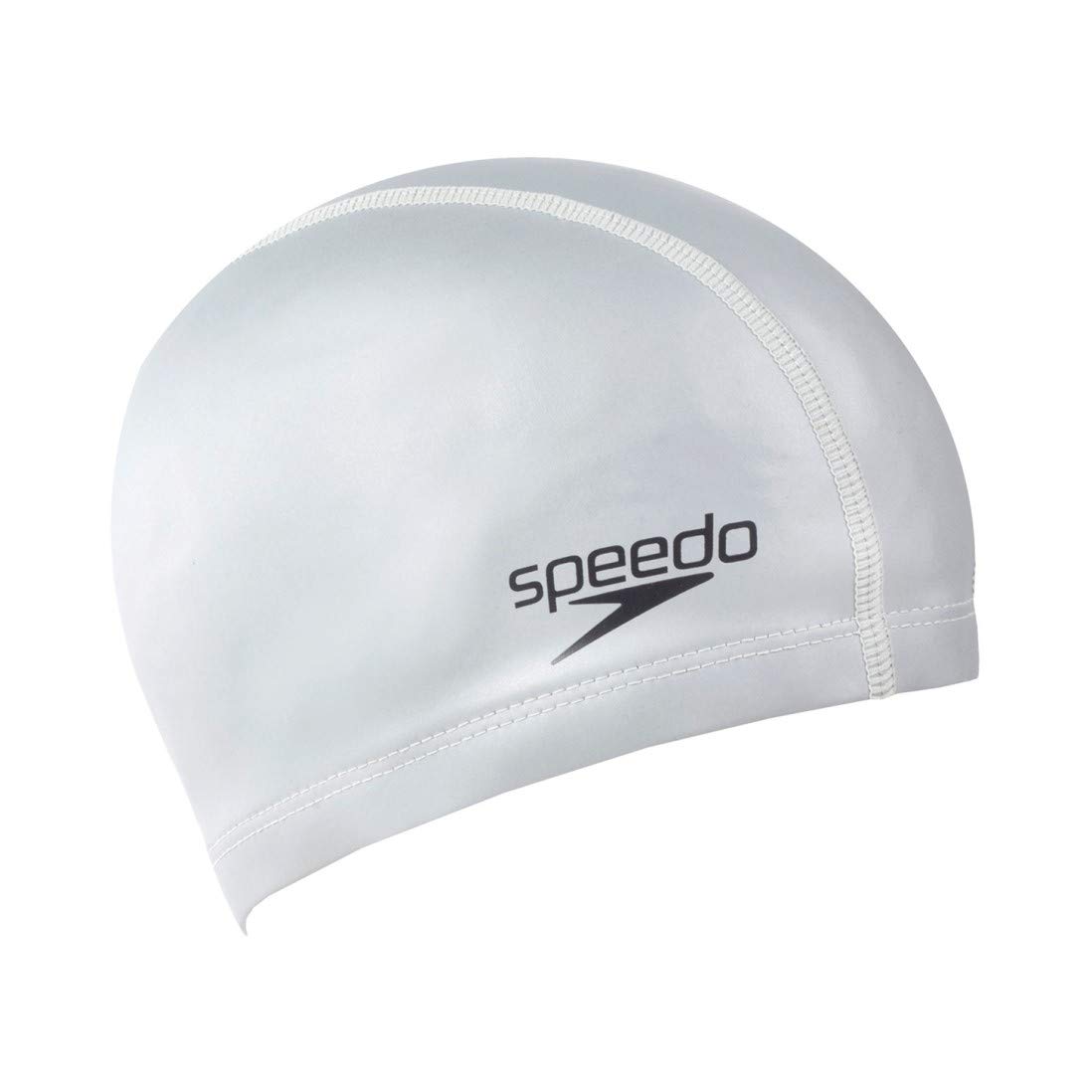 Speedo Unisex-Adult Ultra Pace Swimming Cap | 3 Panel Design Training Aids, Silver, One Size
