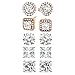 SPECIAL OFFER: 5-Piece Womens Classic Cubic Zirconia Stud Earrings Set