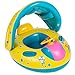 UClever Baby Swimming Pool Float Inflatable Seat Boat with Canopy