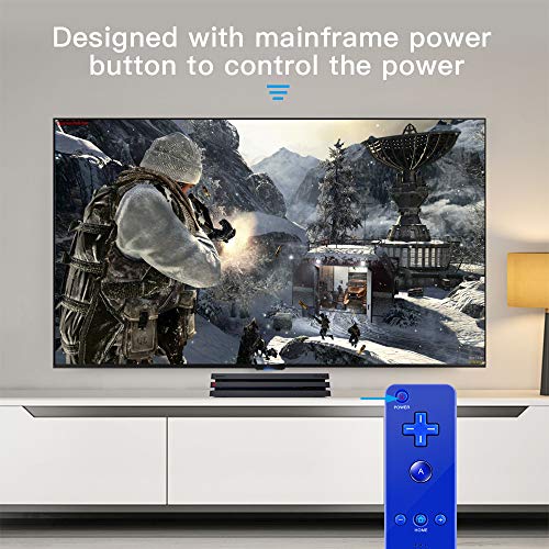 Maliralt Wii Remote Controller and Nunchuck for Nintendo Wii/Wii U, LP02 Wii Wireless Controller with Joystick Silicone Case and Wrist Strap Build-in Vibration Motor - Indigo (Third-Party Made)