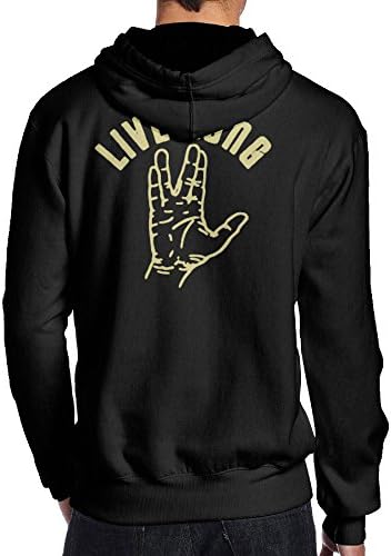 SBPZEB Star Trek Live Long And Prosper Sport Men's Hoodie Black