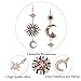 MengPa Star Dangle Earrings for Women Sun Moon Mismatched Crystal Vintage Asymmetrical Jewelry 3202