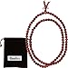 Woodies Rose Wood Bead Mala Necklace