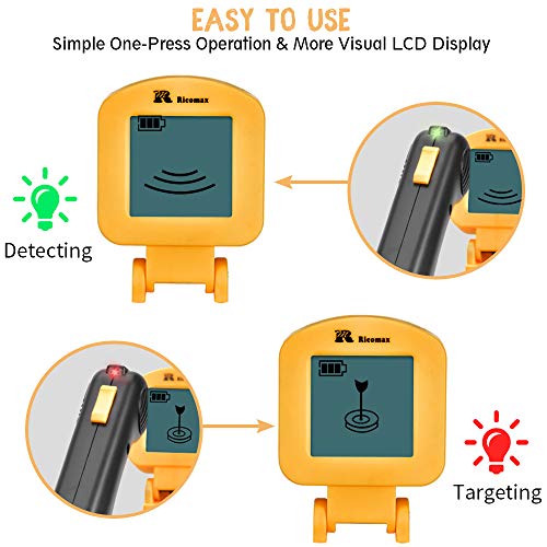 RM RICOMAX JR Metal Detector for Kids with LCD Display & Buzzer【IP68 Waterproof Coil & 2lb Lightweight】【One-Press Operation & Various Detection】 24" to 35" Adjustable Wireless Metal Detector Junior - Thumbnail 2