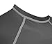 Rash Guard for Men Compression and Base Layer Shirt,  Charcoal Gray, Large