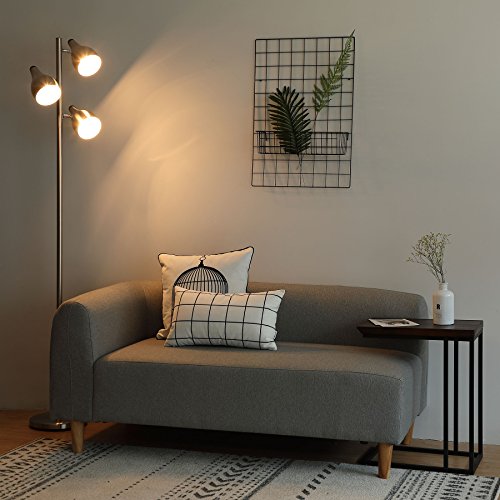 COZ 3 Lights Tree Floor Lamp, 3 Arm Task Standing Light for Uplight or